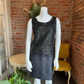 1960s Black Beaded Top