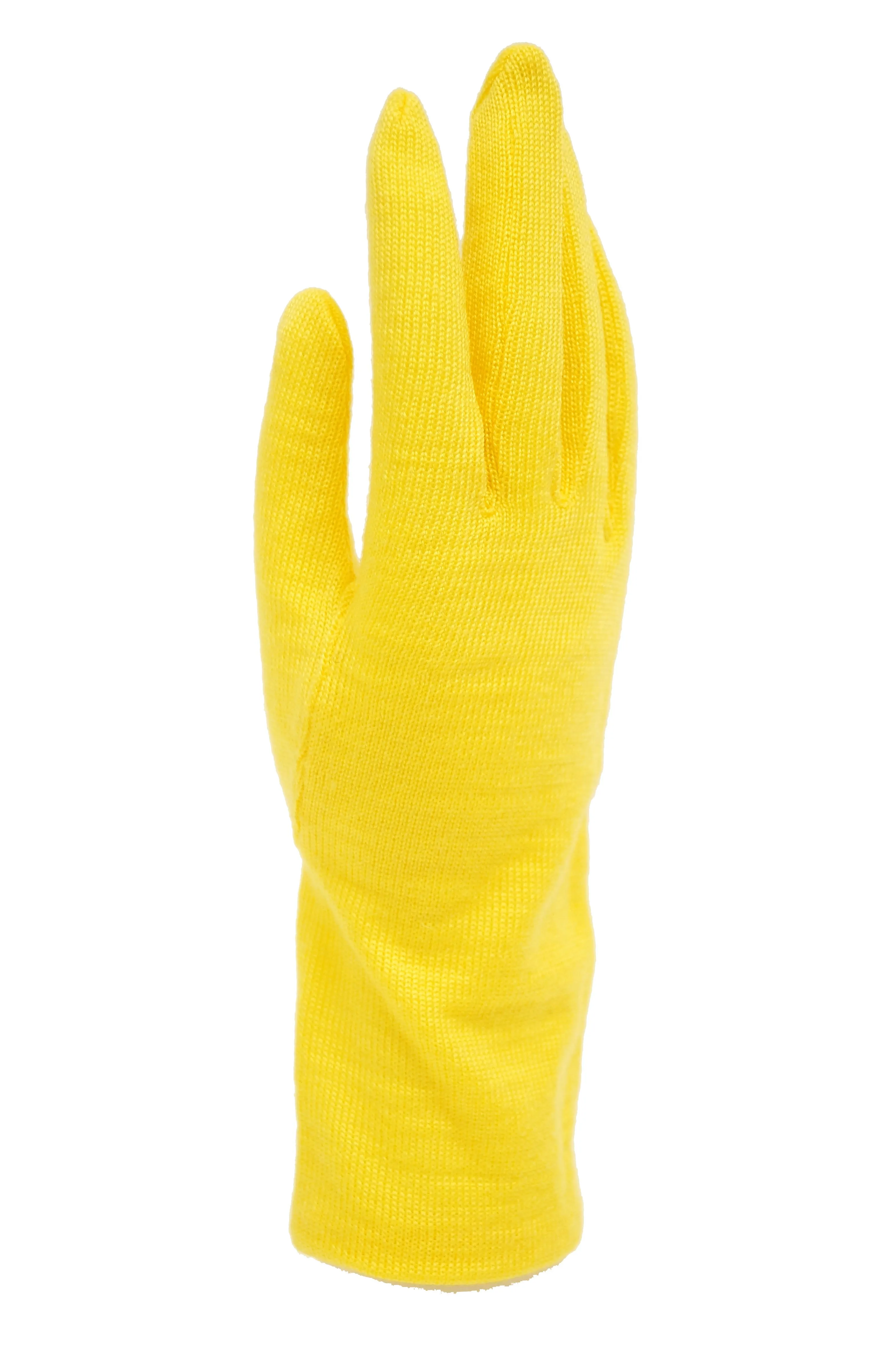 1980s Yohji Yamamoto Yellow Wool Blend Knit Gloves