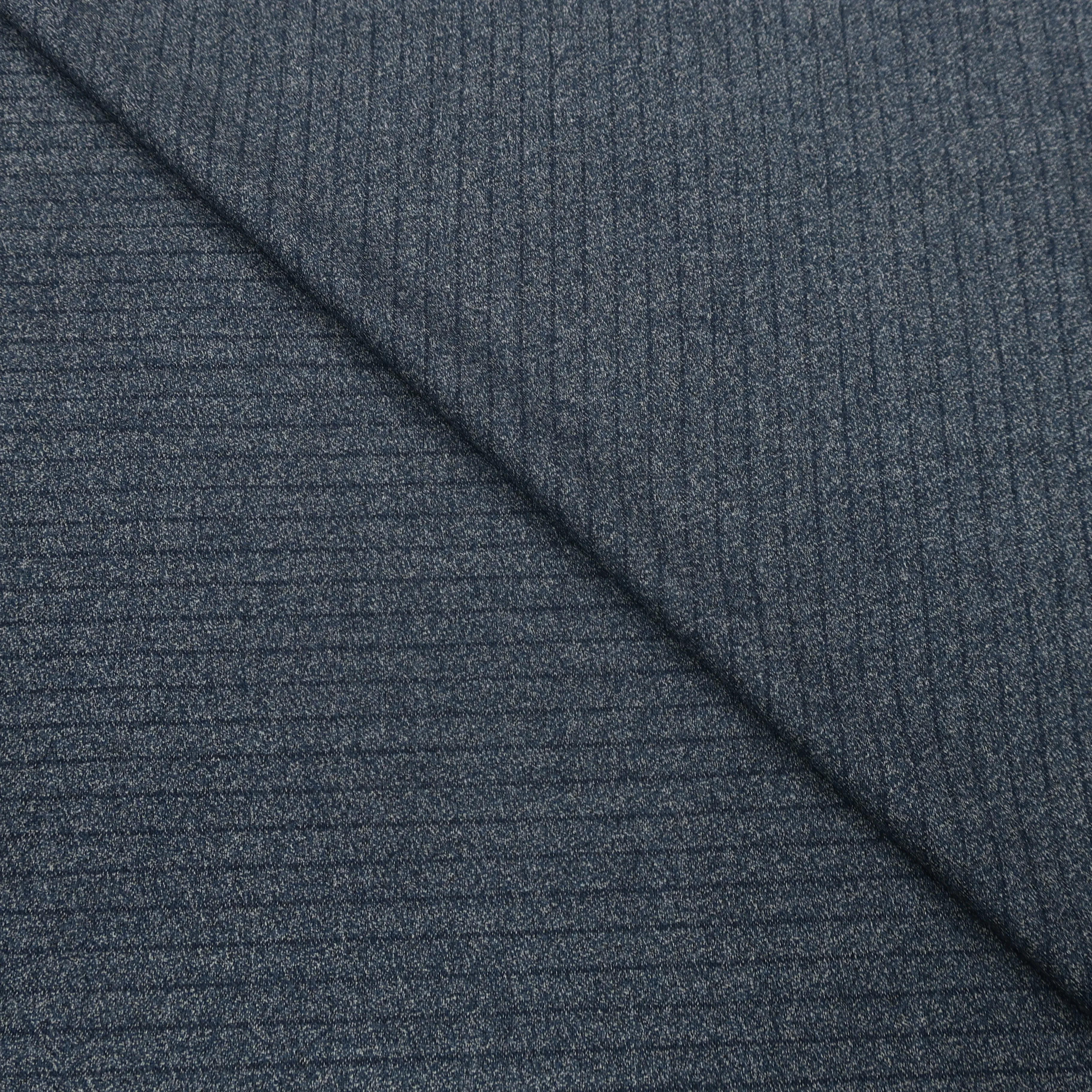 4 YDS Pale Cloud Gray and Blue Pinstripe Merino Wool Loro Piana Fabric