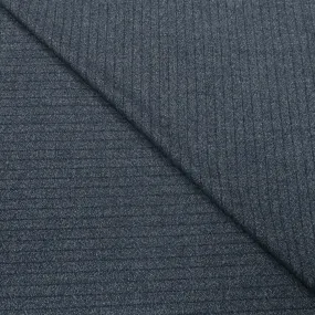 4 YDS Pale Cloud Gray and Blue Pinstripe Merino Wool Loro Piana Fabric