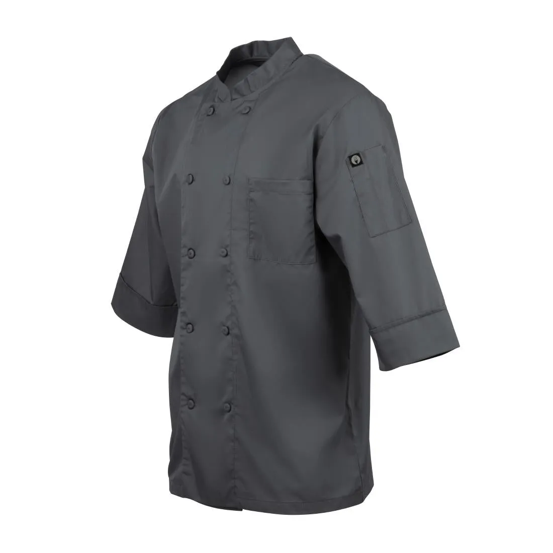 A934-L Chef Works Unisex Chefs Jacket Grey L