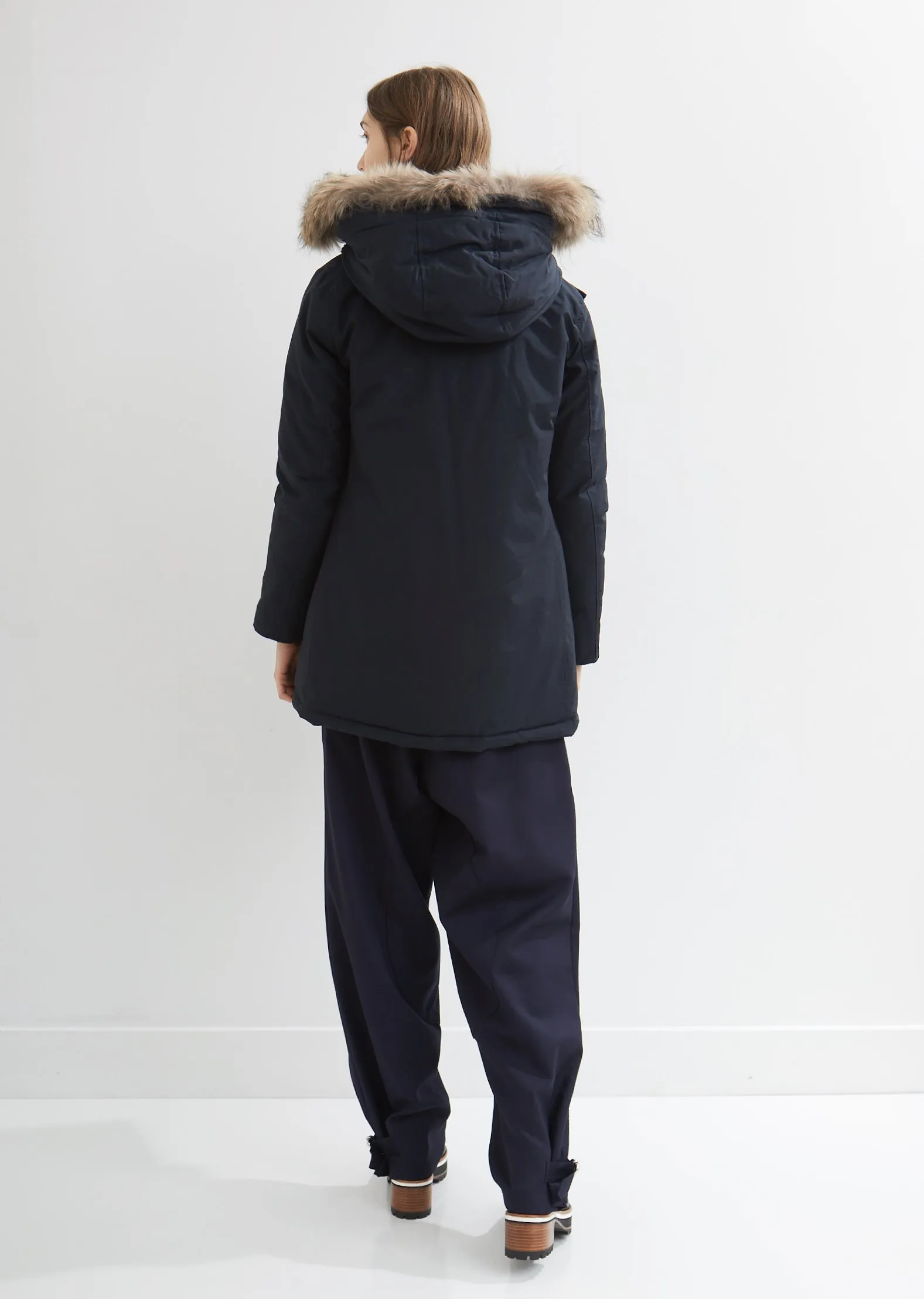 Arctic Parka With Detachable Fur Trim