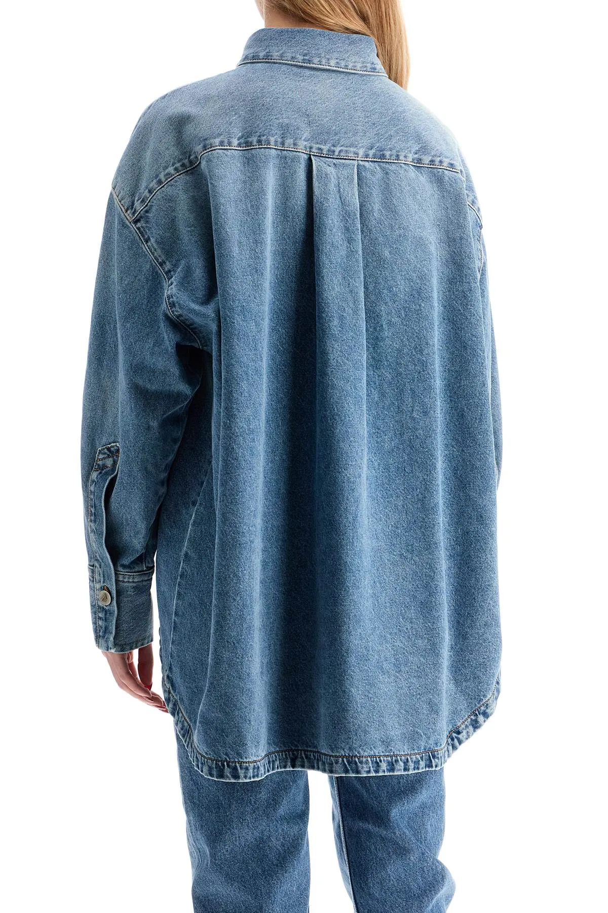 Asymmetric Denim Shirt