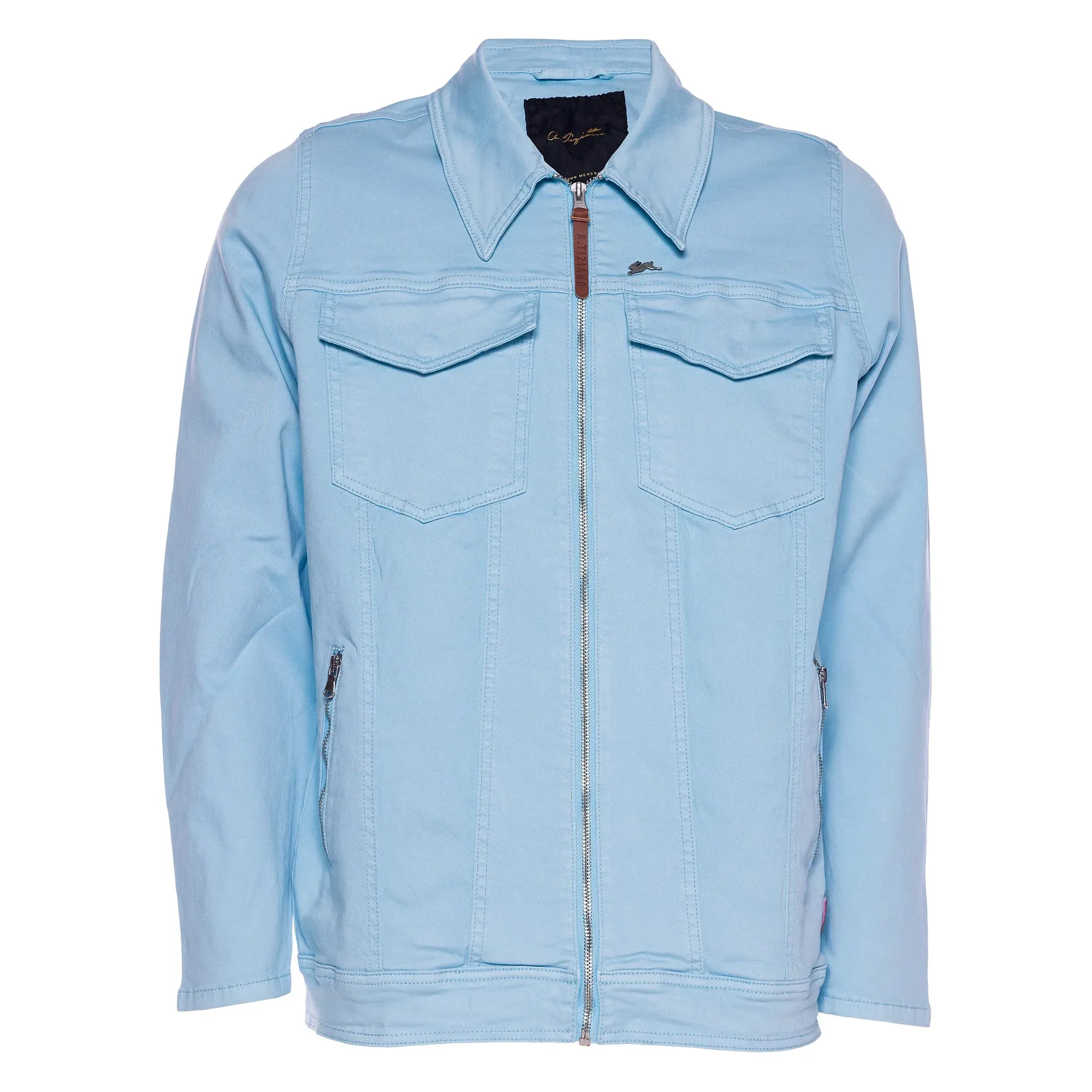 A.Tiziano "Kylian" Sateen Jean Jacket