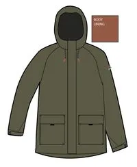 Baltic Recycled Insulated Parka - Khaki