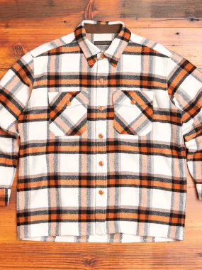 Big Check CPO Shirt in Orange