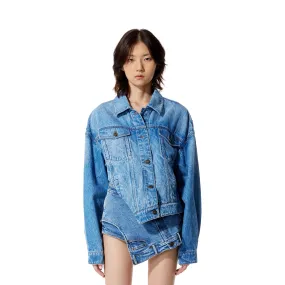 Blue Dislocation Denim Jacket