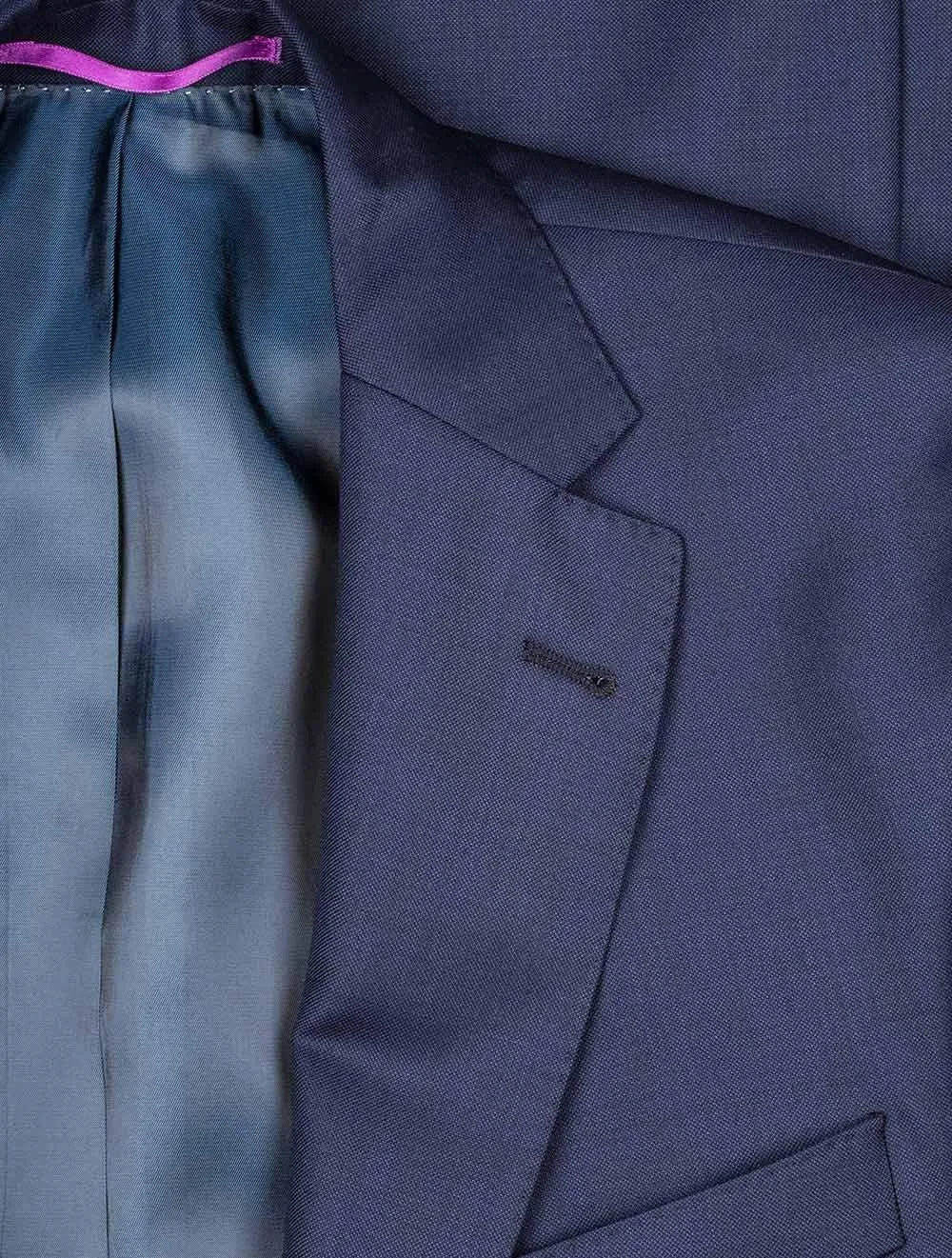 Blue Slim Fit Suit Blue