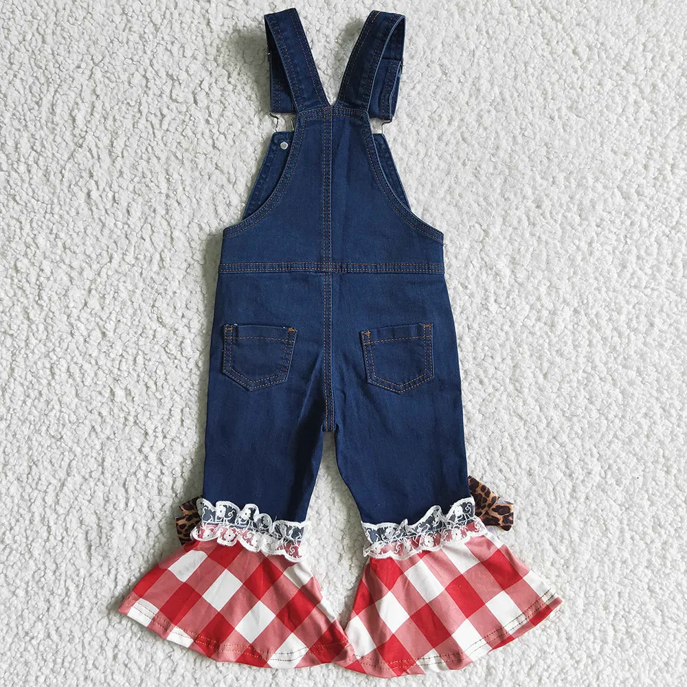 Boutique Girls Overalls Denim Outfits C16-16