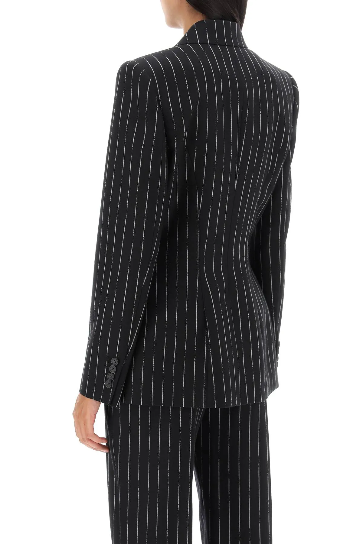 broken pinstripe jacket