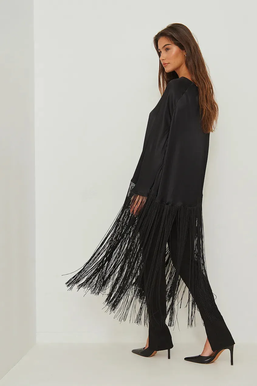 Fringe Poncho Top