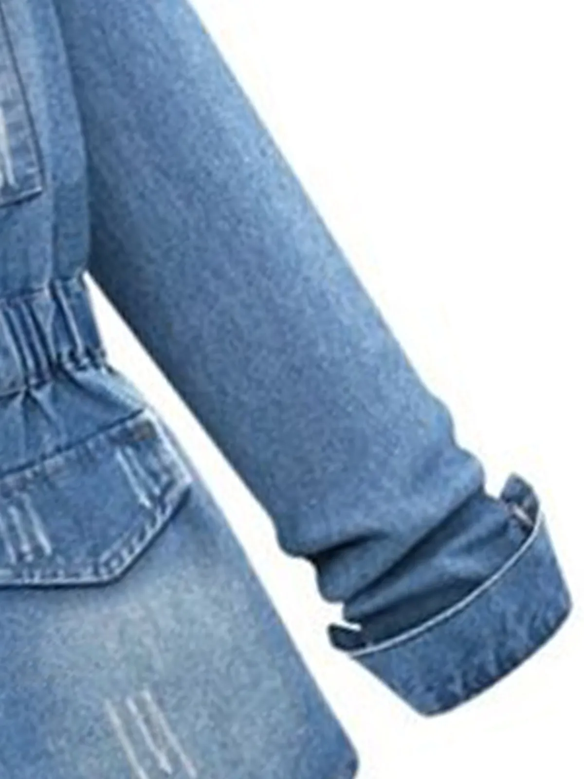 High Collar Denim Fashion Wholesale Coats & Jackets Women Clothing