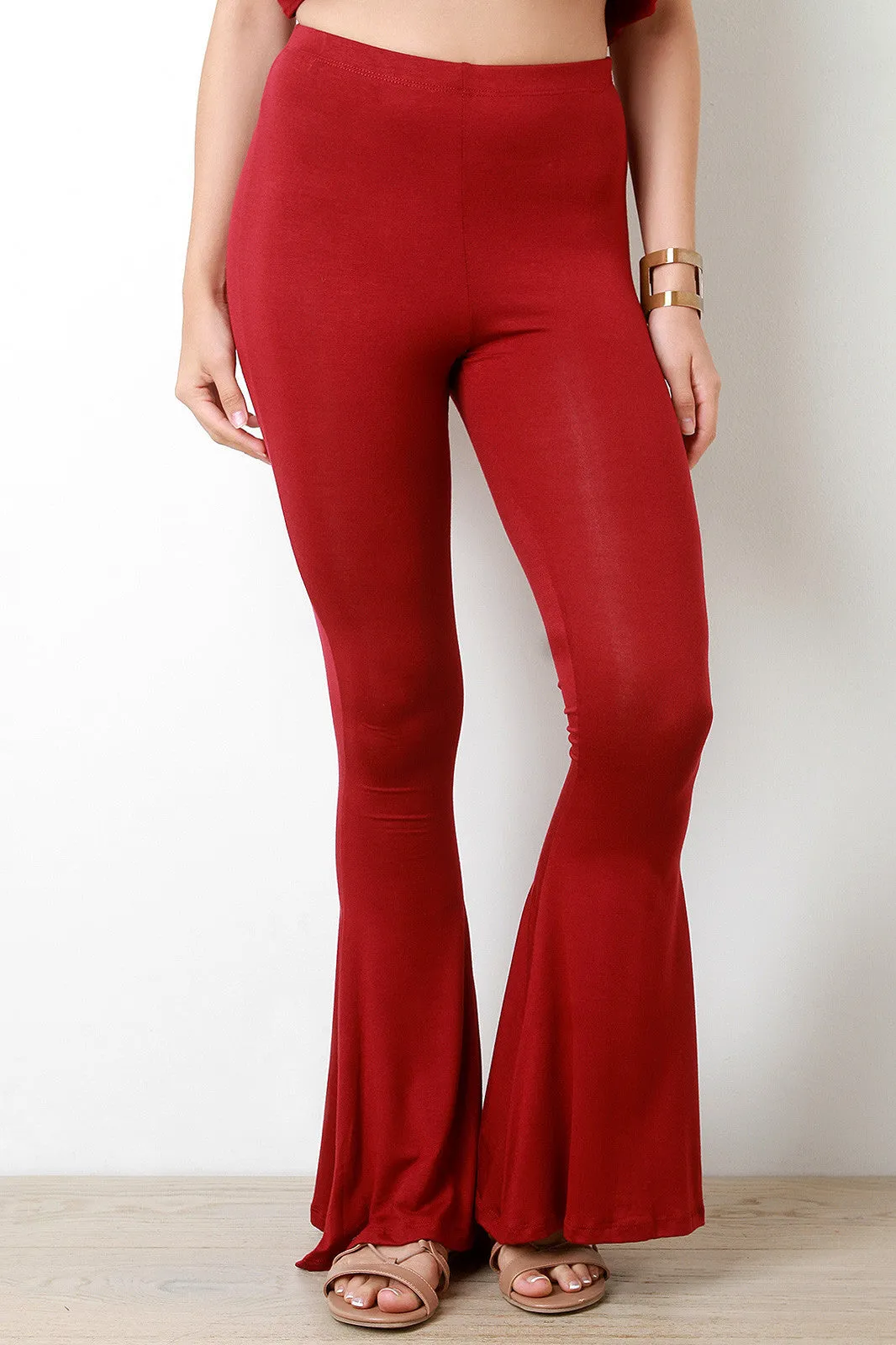 High Waisted Bell Bottom Pants