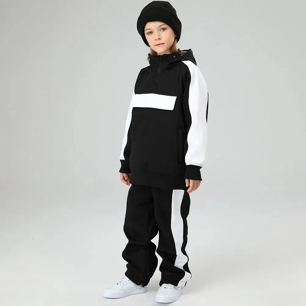 Kids Outdoor Insulated Snow Hoodie & Pants Set