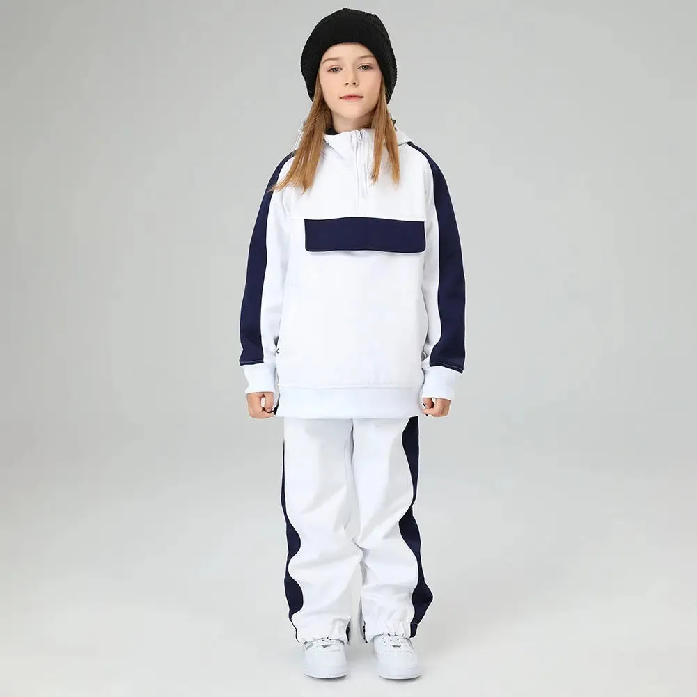 Kids Outdoor Insulated Snow Hoodie & Pants Set