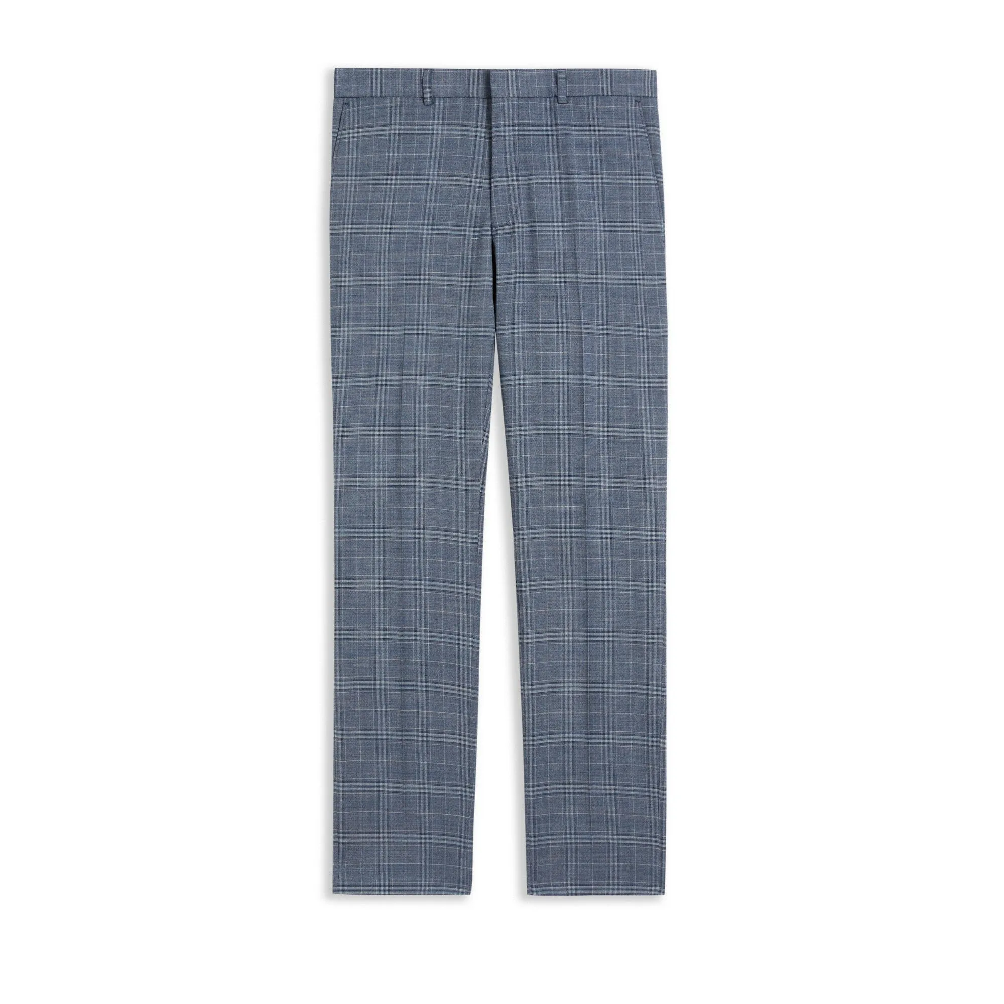 Men Mps-Tulipts-Check Slim Fit Trousers - Blue