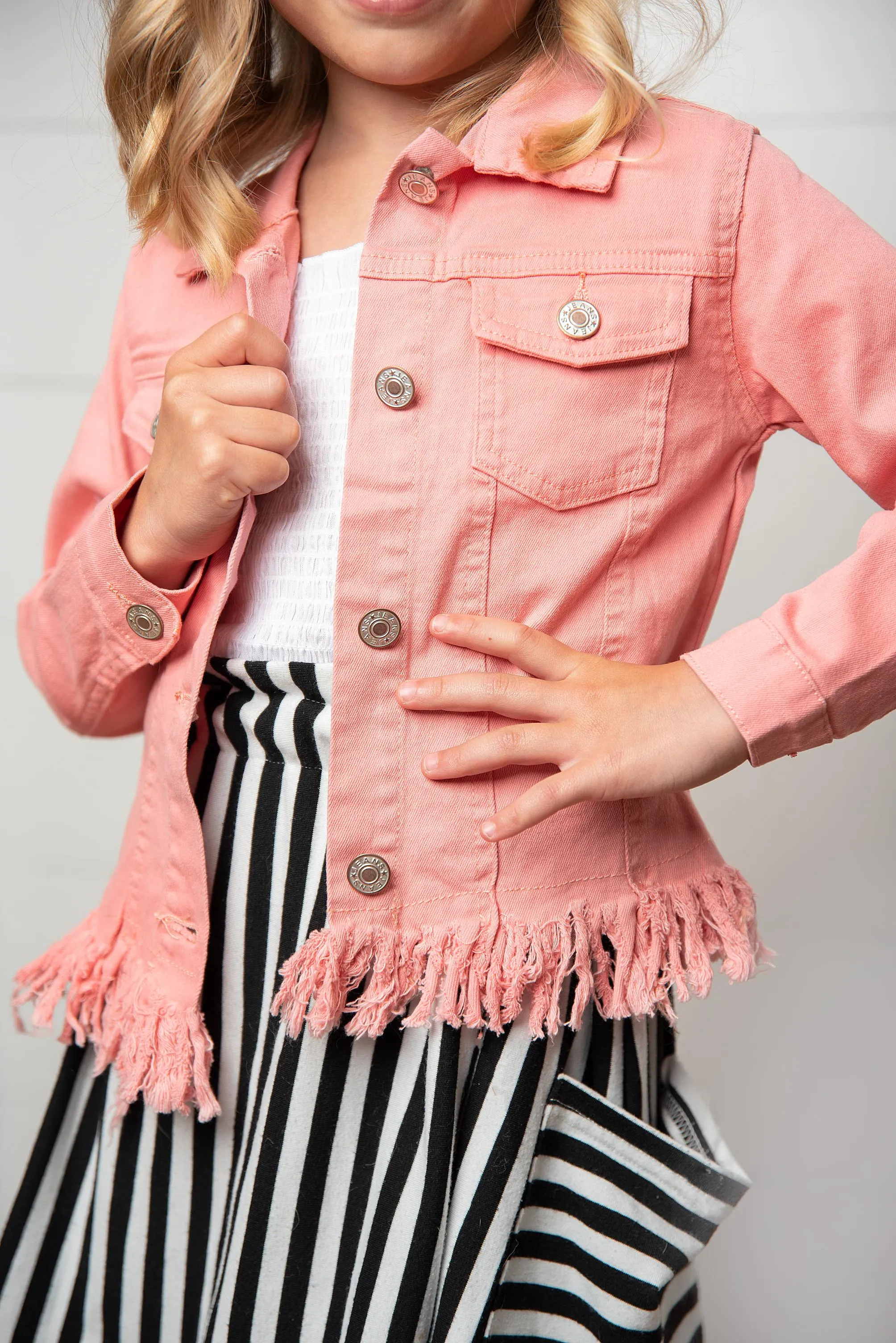 Pink Fringe Jacket