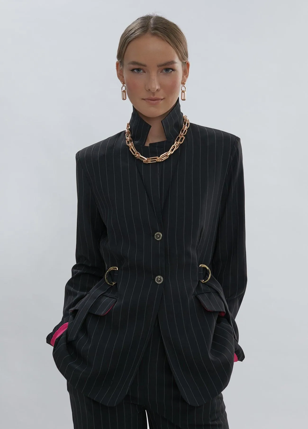 Pinstripe blazer