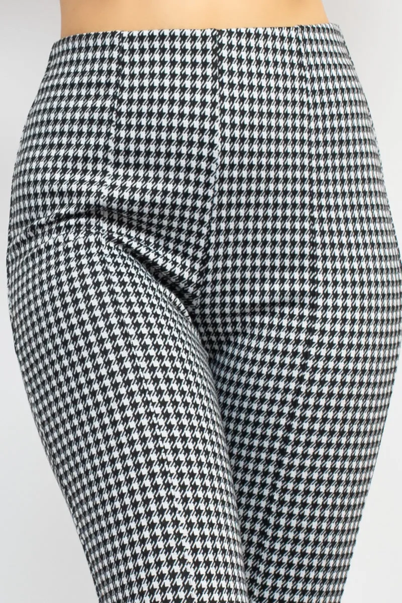 Plaid Bell Bottom Pants