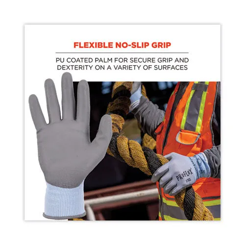 Proflex 7025 Ansi A2 Pu Coated Cr Gloves, Blue, X-large, 12 Pairs/pack, Ships In 1-3 Business Days