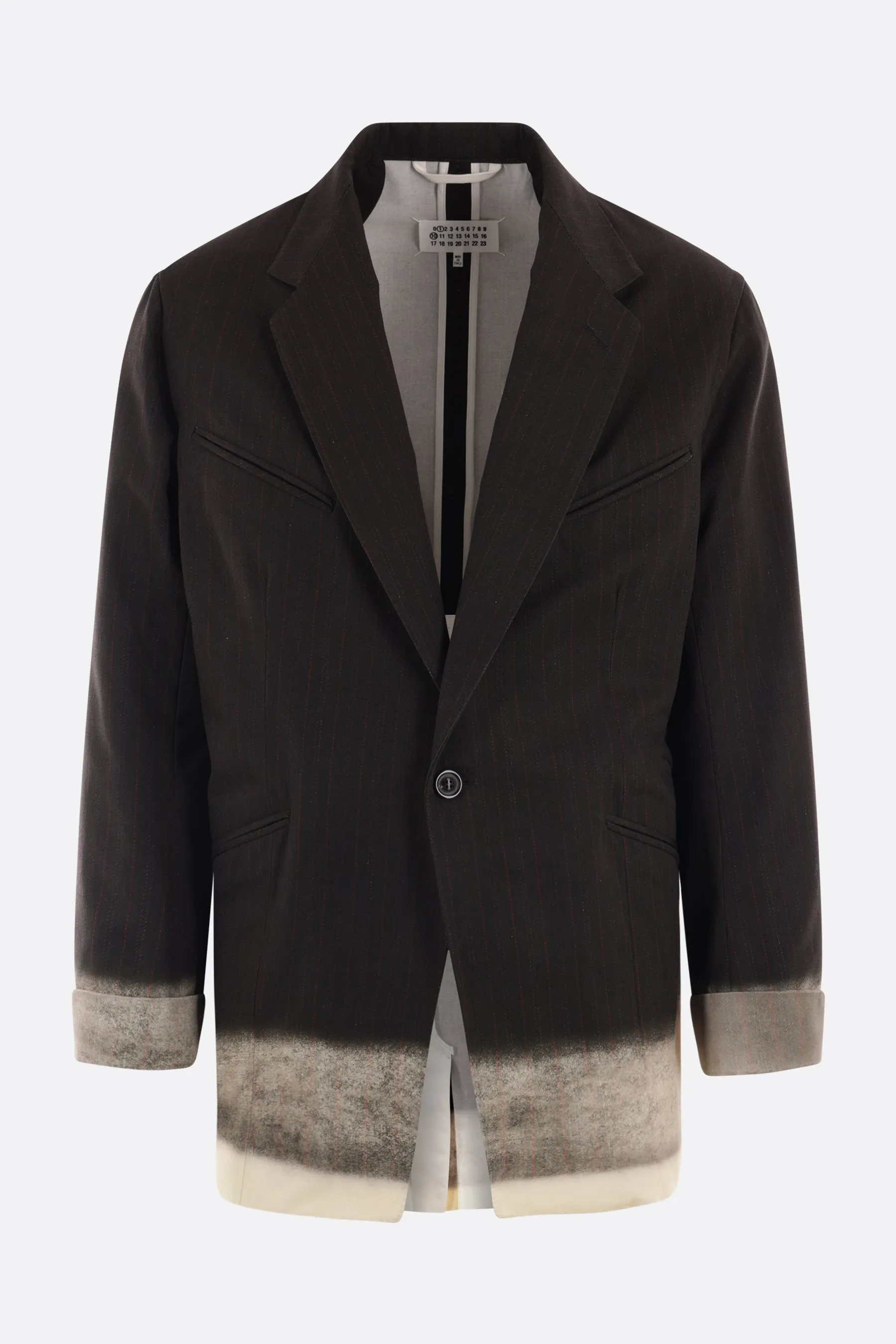 Single-breasted Pinstripe Cotton Jacket