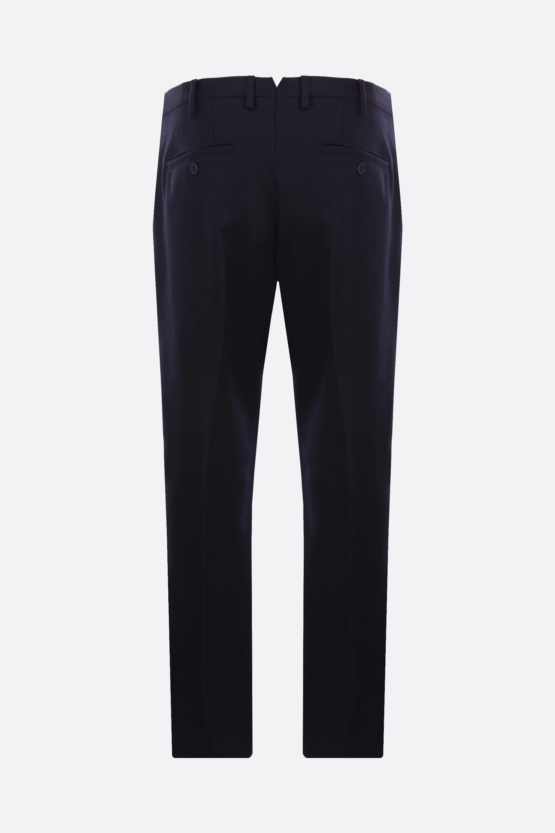 Slim-Fit Gabardine Wool Pants