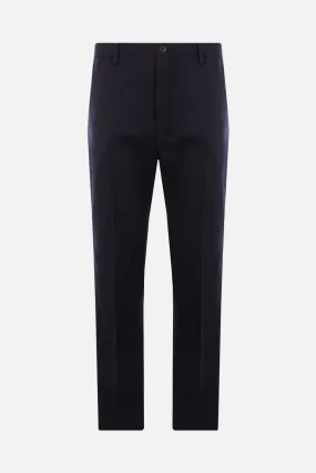 Slim-Fit Gabardine Wool Pants