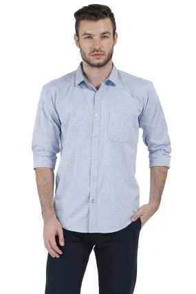 Slim Fit Printed Oxford Shirt