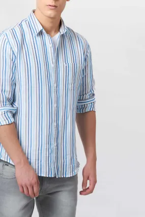 Slim Fit Stripes Shirt