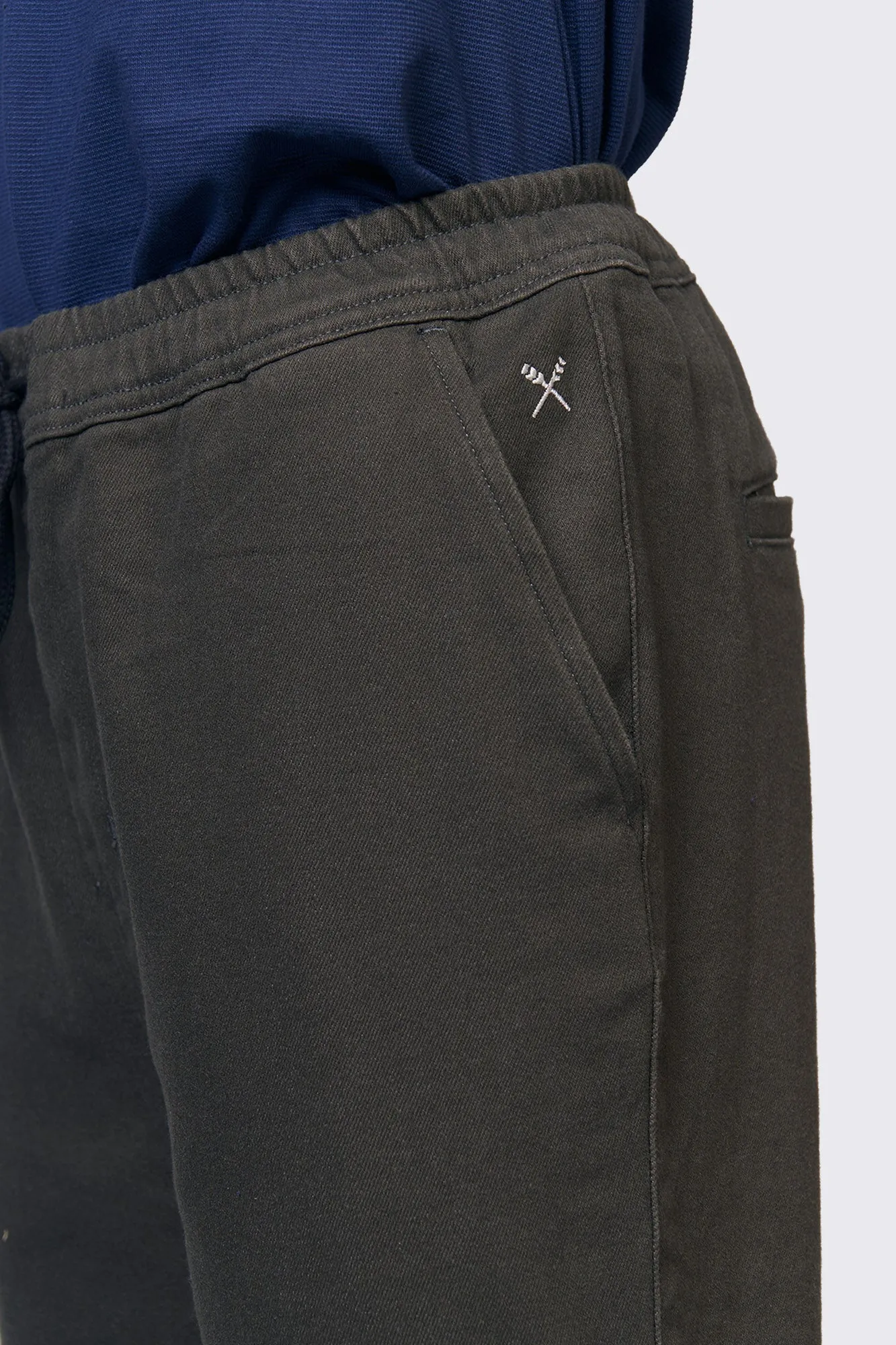 Slim Fit Woven Drawstring Trousers