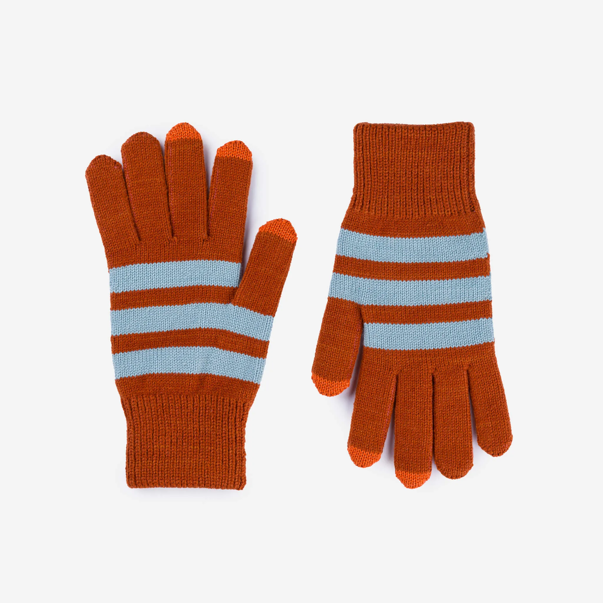 Striped Touchscreen Gloves