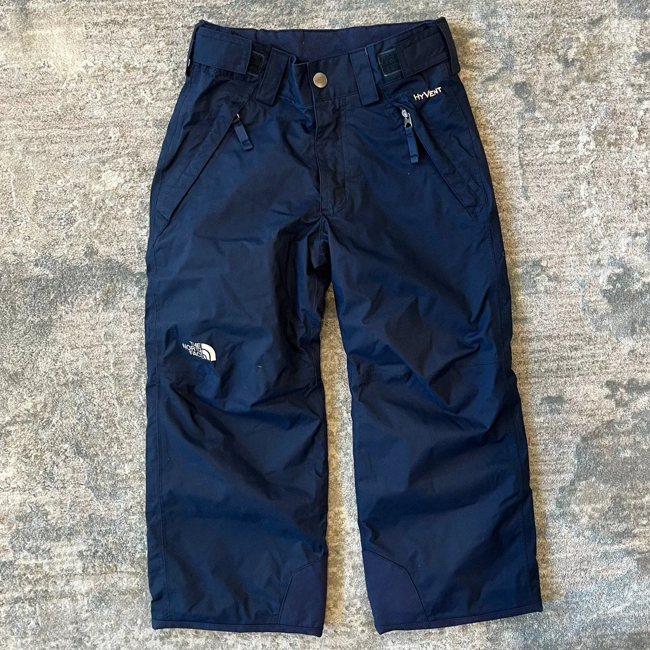 The North Face Kids Insulated Ski Snow Pants Navy Blue XS 6