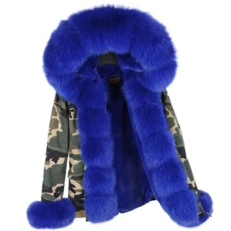 Women's Winter Casual Warm Slim Parka With Fox Fur